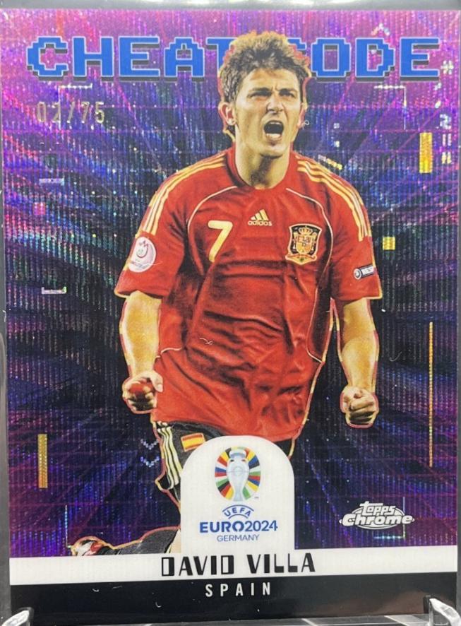 David Villa [Blue Wave Refractor] #CC-9