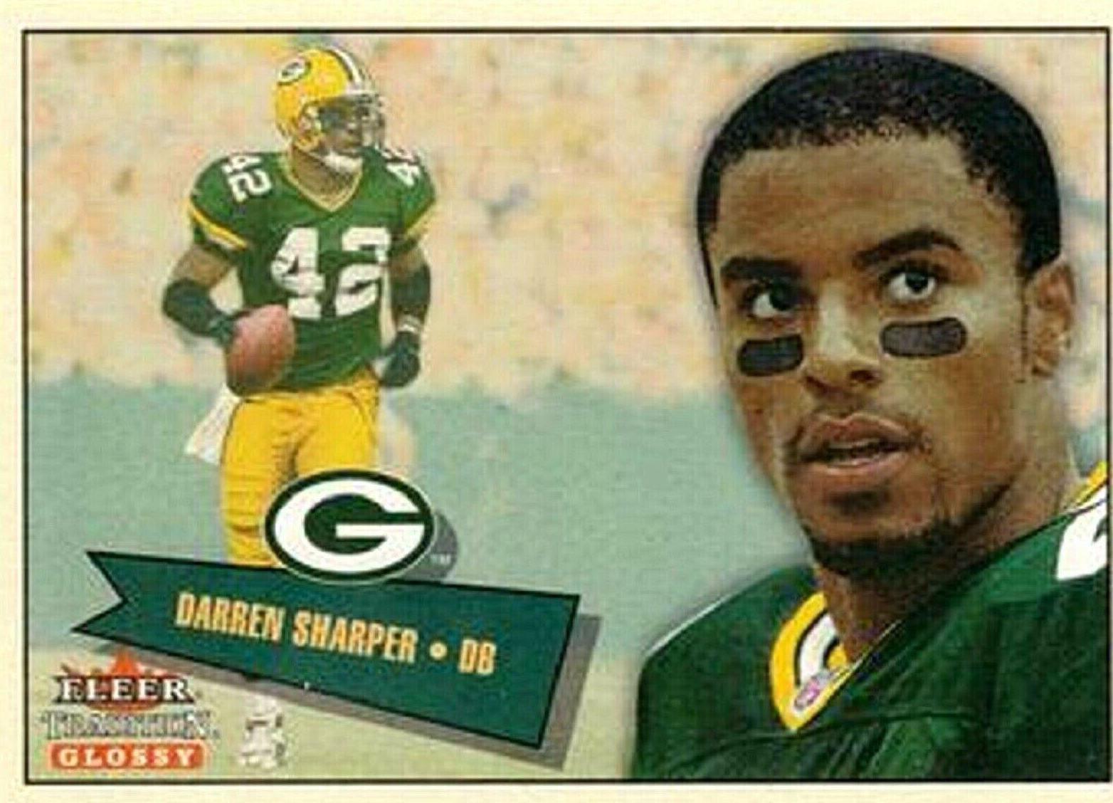 Darren Sharper #37 Football Cards 2001 Fleer Tradition Glossy