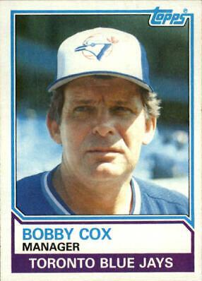 Bobby Cox #606 Baseball Cards 1983 Topps