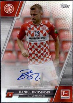 Daniel Brosinski #BCA-DBR Soccer Cards 2021 Topps Bundesliga Autographs