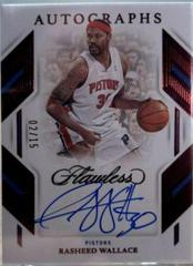 Rasheed Wallace [Ruby] #13 Basketball Cards 2022 Panini Flawless Autograph Prices