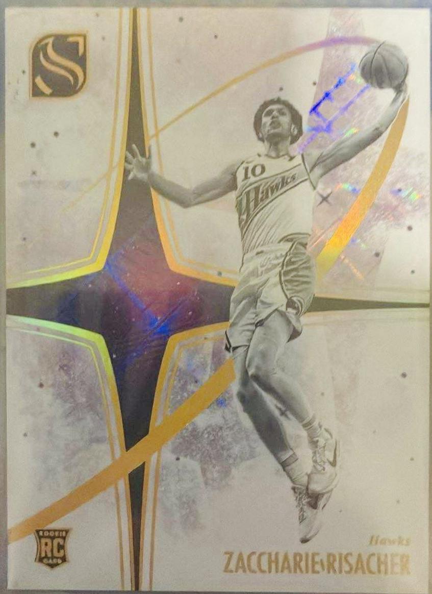 Zaccharie Risacher #14 2024-25 Panini Silhouette Basketball White Night