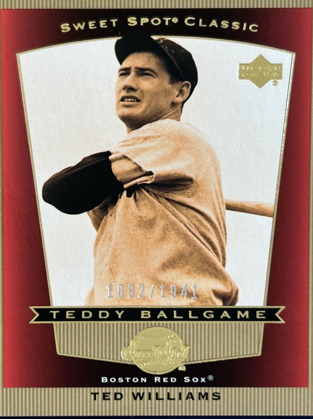 Ted Williams #96 2003 Upper Deck Sweet Spot Classic Baseball