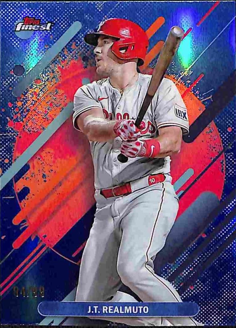 J.T. Realmuto [Blue Refractor] #210