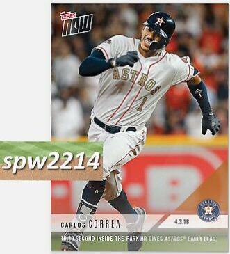 Carlos Correa #30 Baseball Cards 2018 Topps Now