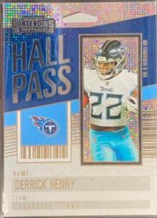 Derrick Henry #4 Football Cards 2023 Panini Contenders Hall Pass