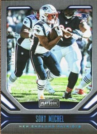 Sony Michel #3 Football Cards 2019 Panini Playbook