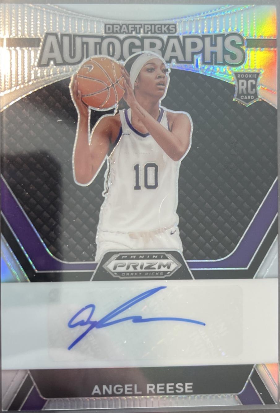 Angel Reese #DPA-AGR Basketball Cards 2024 Panini Prizm Draft Picks Autograph
