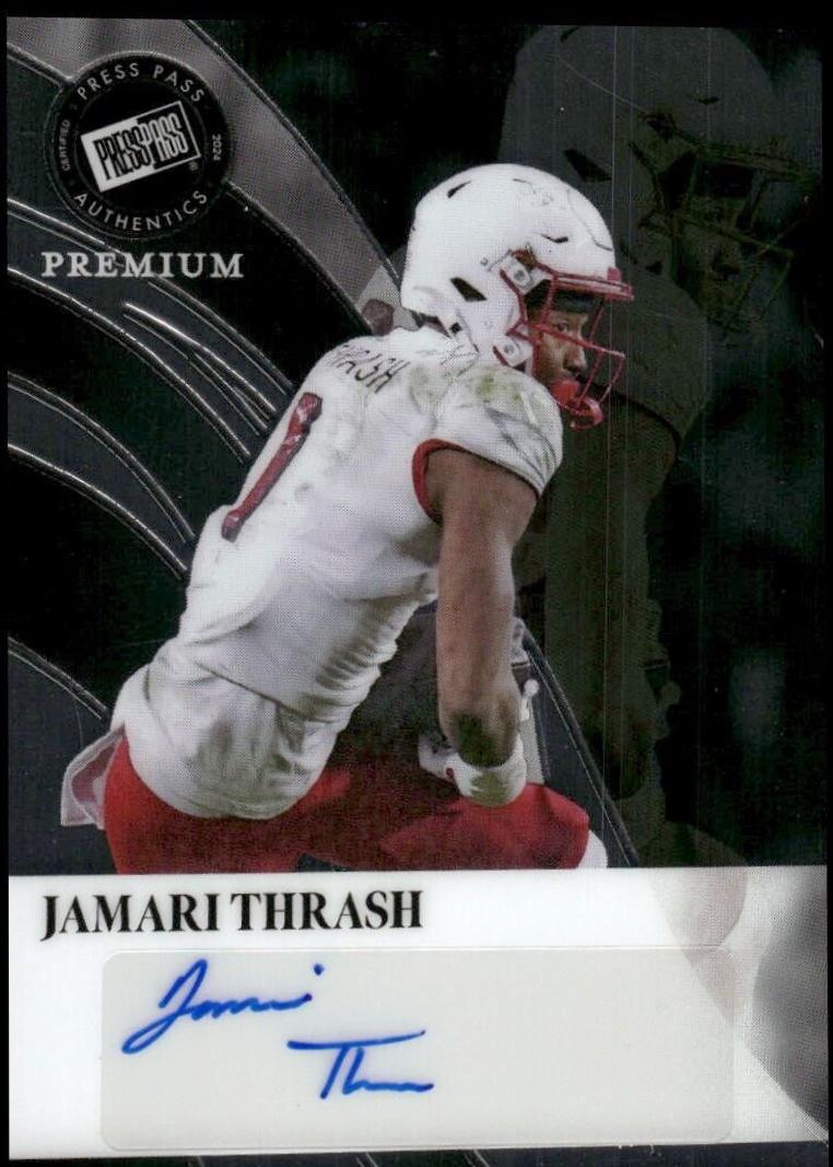 Jamari Thrash #RA-JT1 2024 Press Pass Premium Retro Autograph Football