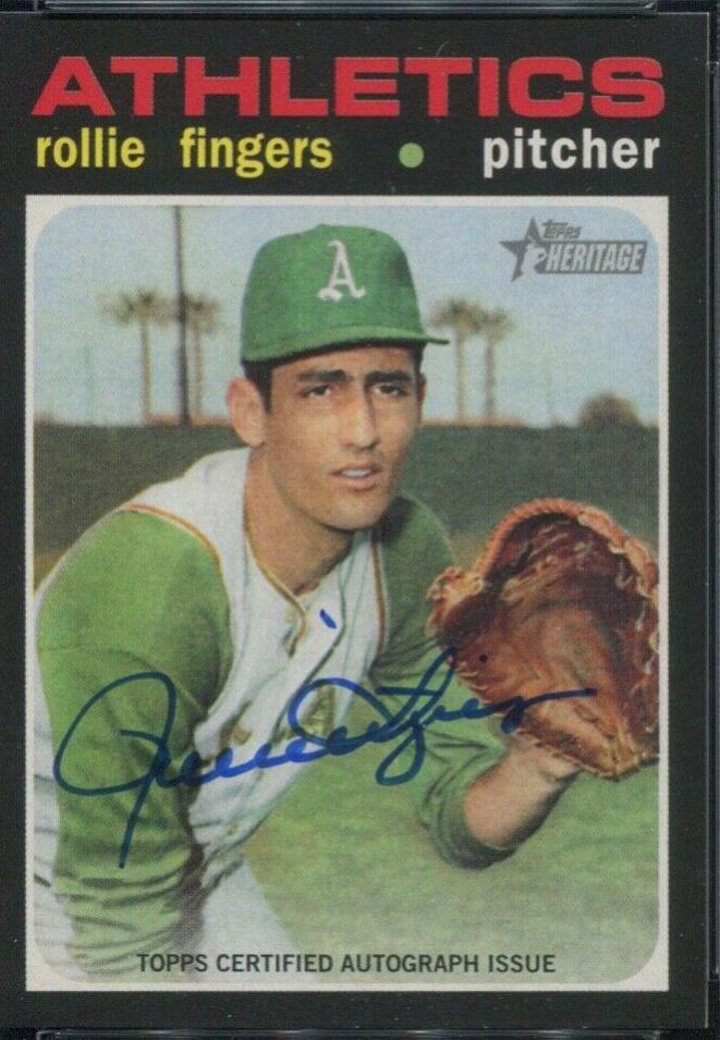 Rollie Fingers #ROA-RF 2020 Topps Heritage Baseball Real One Autographs