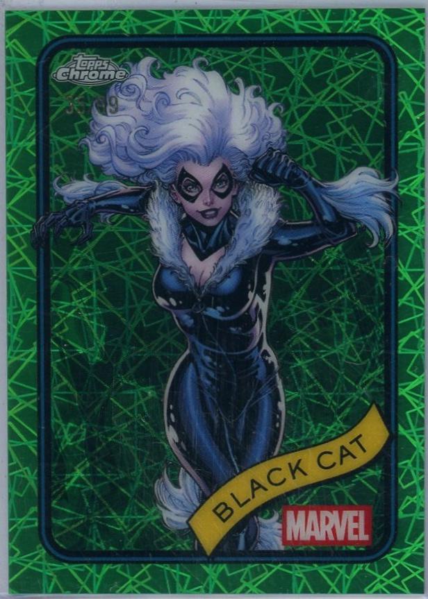 Black Cat [Green Lazer] #106 Prices | Marvel 2025 Topps Chrome
