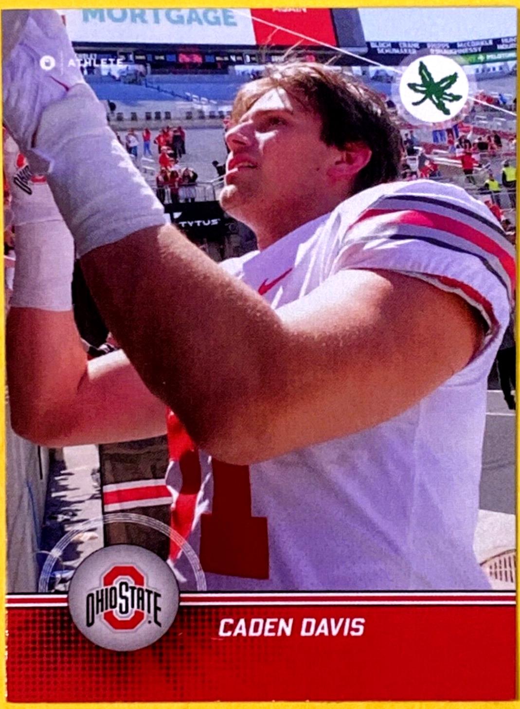 Caden Davis #B-15 Football Cards 2024 Onit Ohio State
