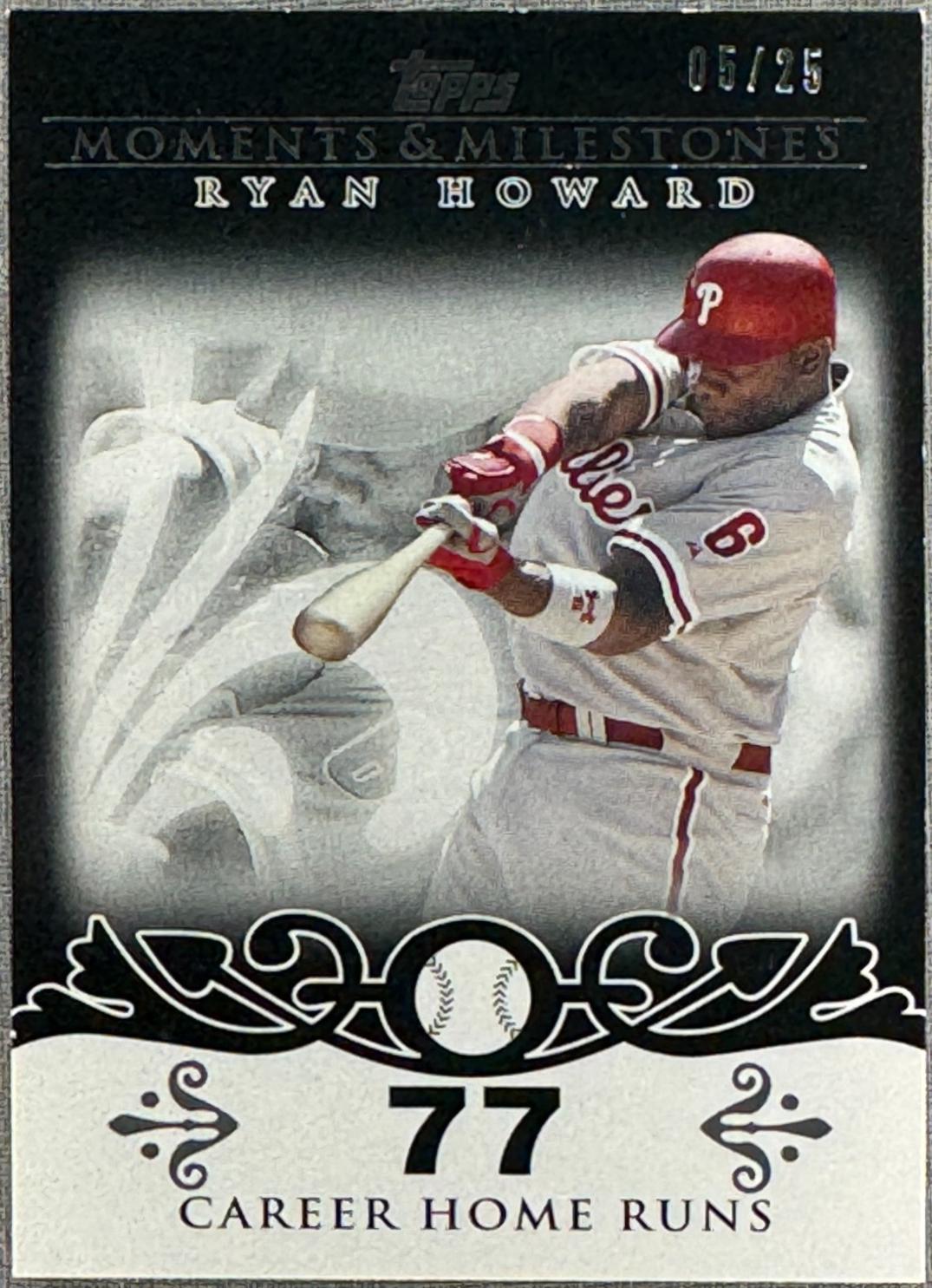 Ryan Howard #30 2008 Topps Moments & Milestones Baseball