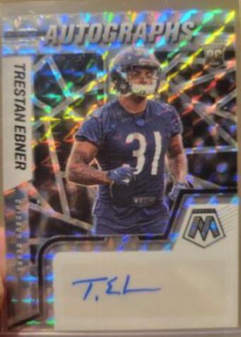 Trestan Ebner #RAM-TE Football Cards 2022 Panini Mosaic Rookie Autographs