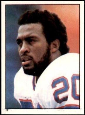 Joe Cribbs #17 Football Cards 1981 Topps Stickers