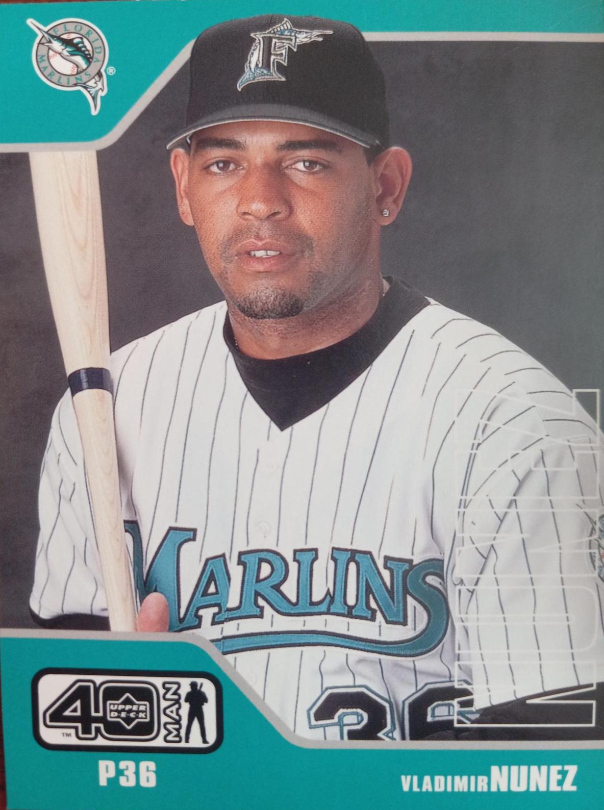 Vladimir Nunez #792 Baseball Cards 2002 Upper Deck 40 Man