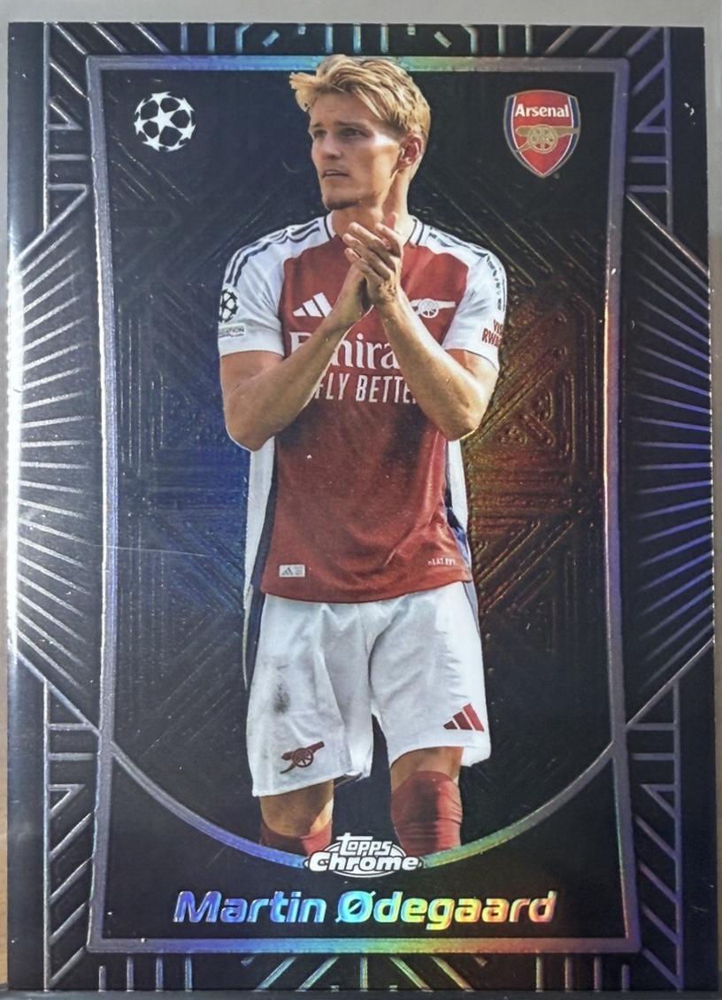 Martin Odegaard #SE-2 Soccer Cards 2024 Topps Chrome UEFA Shadow Etch