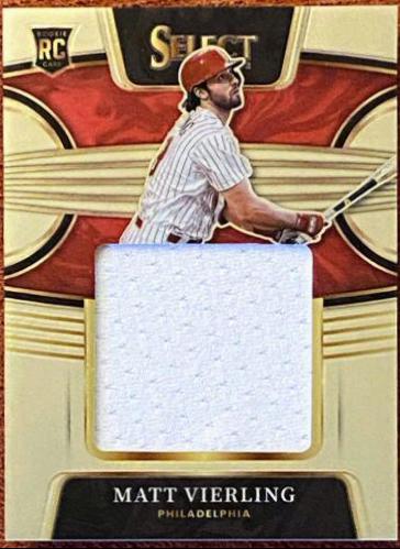 Matt Vierling #RJS-MV Baseball Cards 2022 Panini Select Rookie Jumbo Swatch