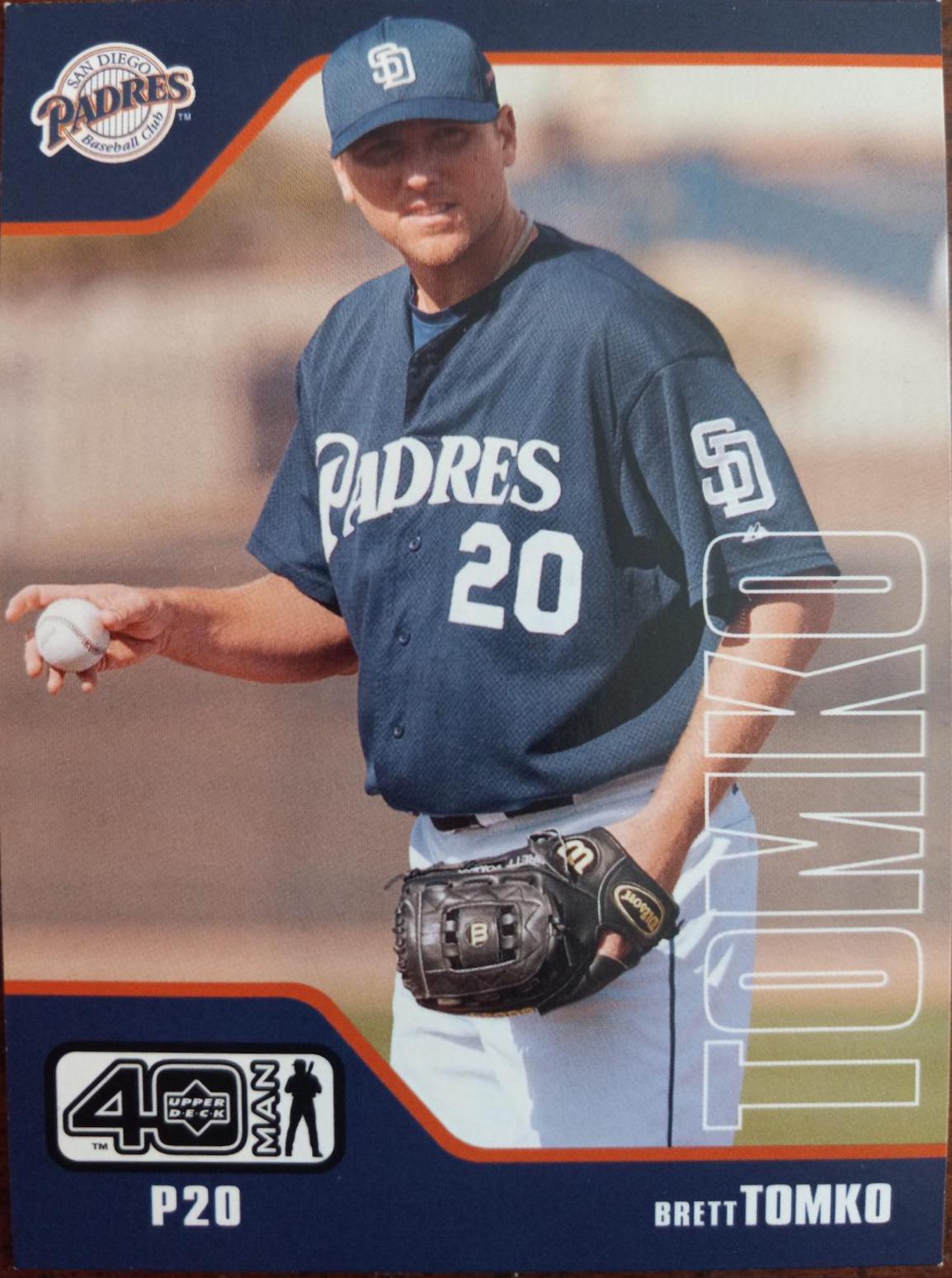 Brett Tomko #853 Baseball Cards 2002 Upper Deck 40 Man