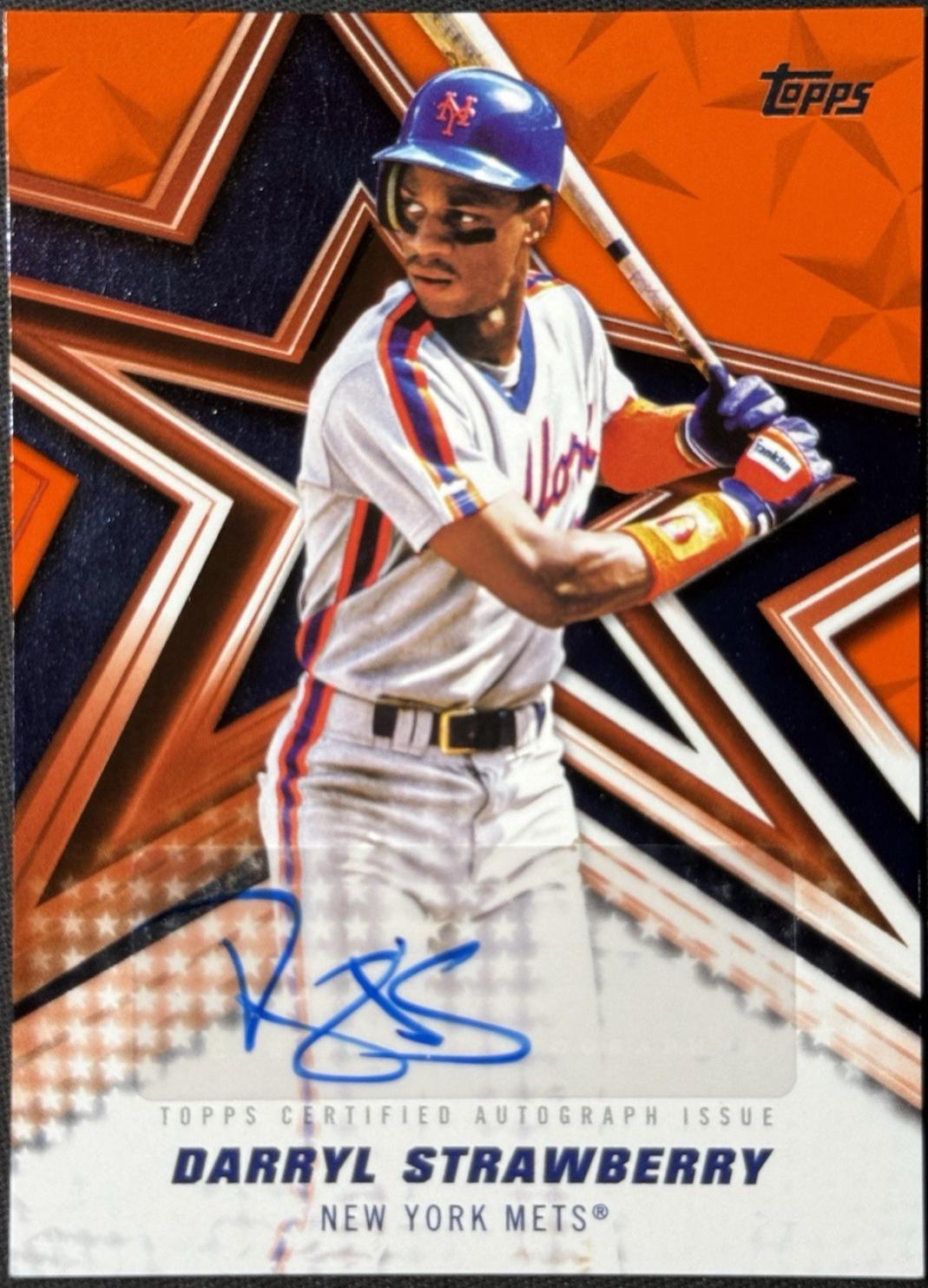 Darryl Strawberry [Orange Foil] #BSA-DST