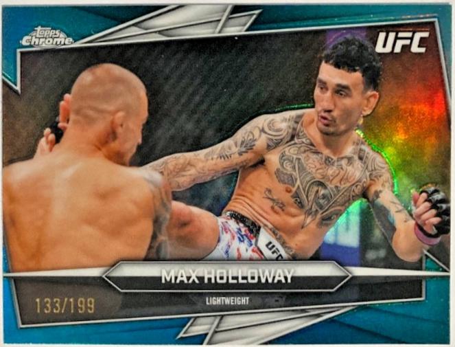 Max Holloway [Teal Refractor] #100 Prices | 2026 Topps Chrome UFC | UFC ...