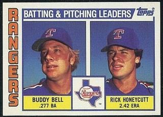 Rangers Leaders Checklist: Buddy Bell / Rick Honeycutt