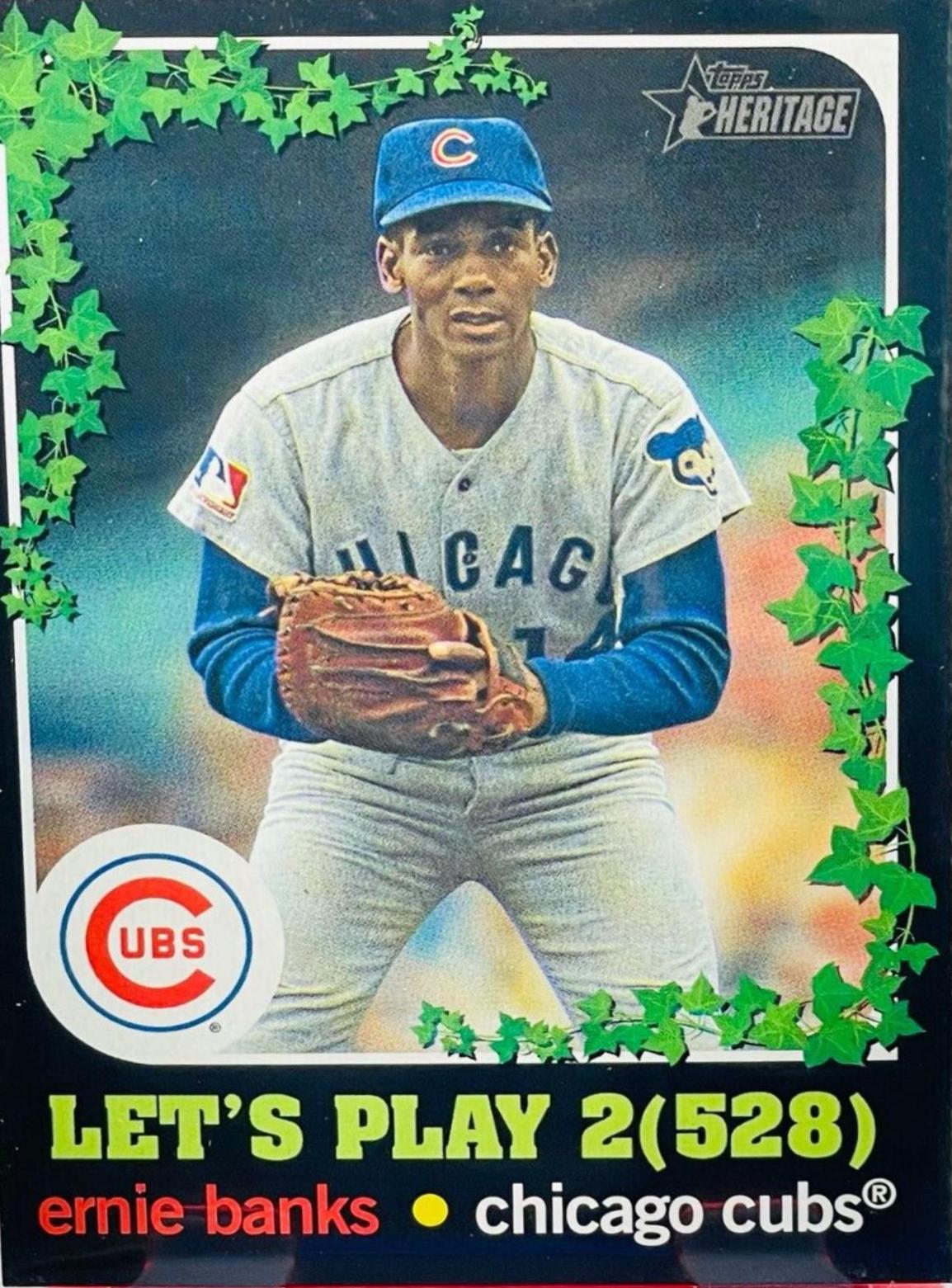 Ernie Banks #LP2-9 Baseball Cards 2020 Topps Heritage Let's Play 2