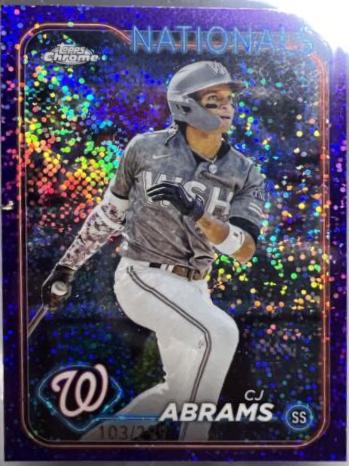 CJ Abrams [Purple Speckle Refractor] #247