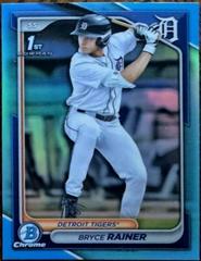 Bryce Rainer [Sky Blue Refractor] #BDC-86 Baseball Cards 2024 Bowman Draft Chrome Prices