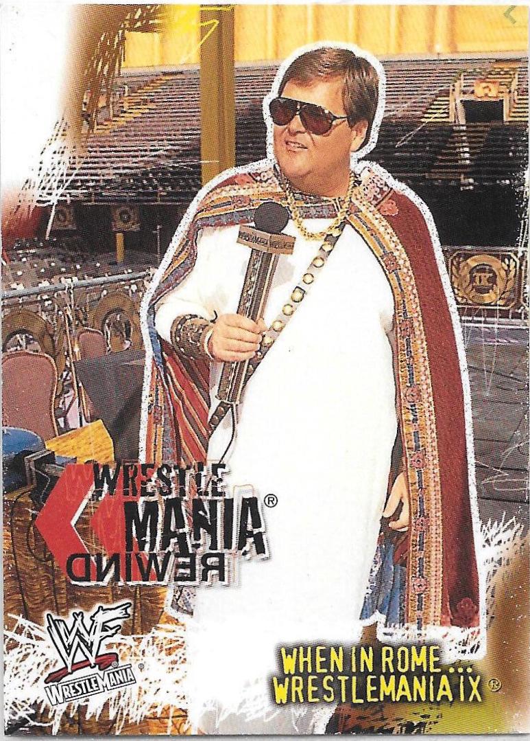 When in Rome #89 Wrestling Cards 2001 Fleer WWF Wrestlemania