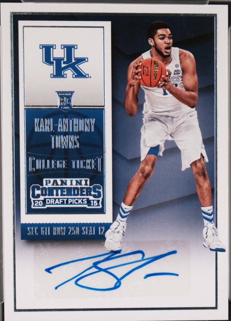 Karl Anthony Towns #124 2015 Panini Contenders Draft Picks Basketball