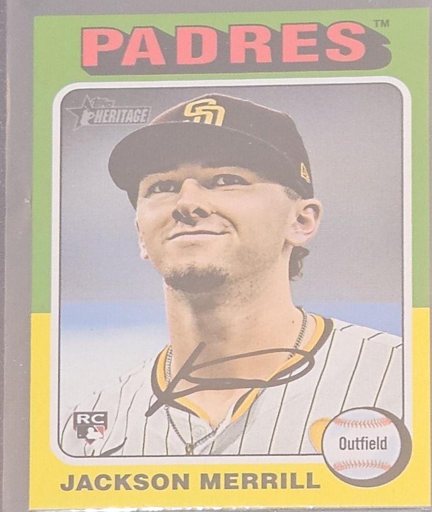 Jackson Merrill #689 Baseball Cards 2024 Topps Heritage Mini