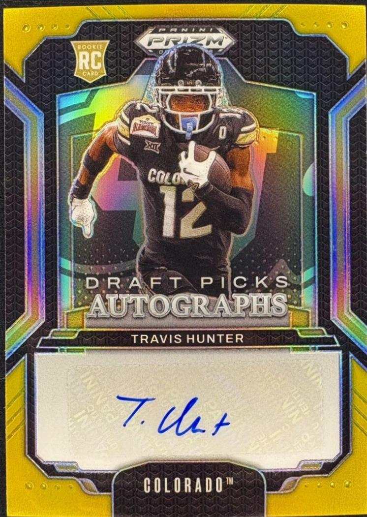 Travis Hunter [Gold] #DPA-THR Prices | 2025 Panini Prizm Draft