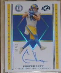 Cooper Kupp #NMK-CK Football Cards 2022 Panini Encased Milestone Marks Autographs