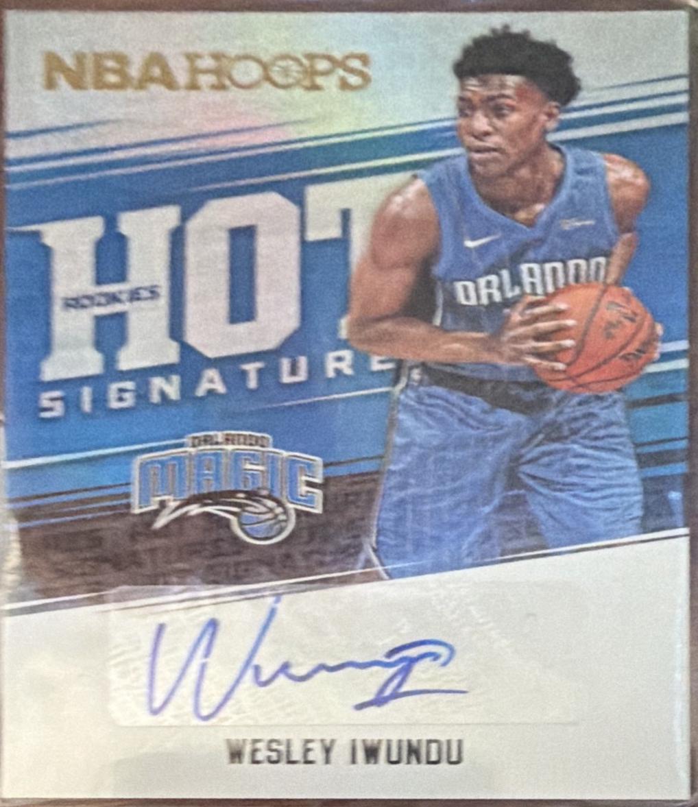 Wesley Iwundu #HSR-WI 2017 Panini Hoops Hot Signatures Rookies Basketball