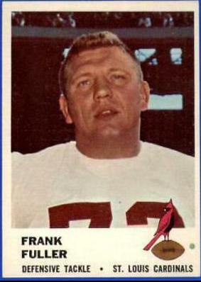 Frank Fuller #29 Football Cards 1961 Fleer