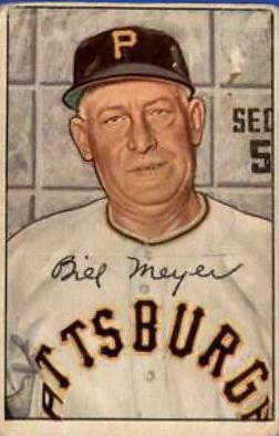 Billy Meyer #155 1952 Bowman Baseball