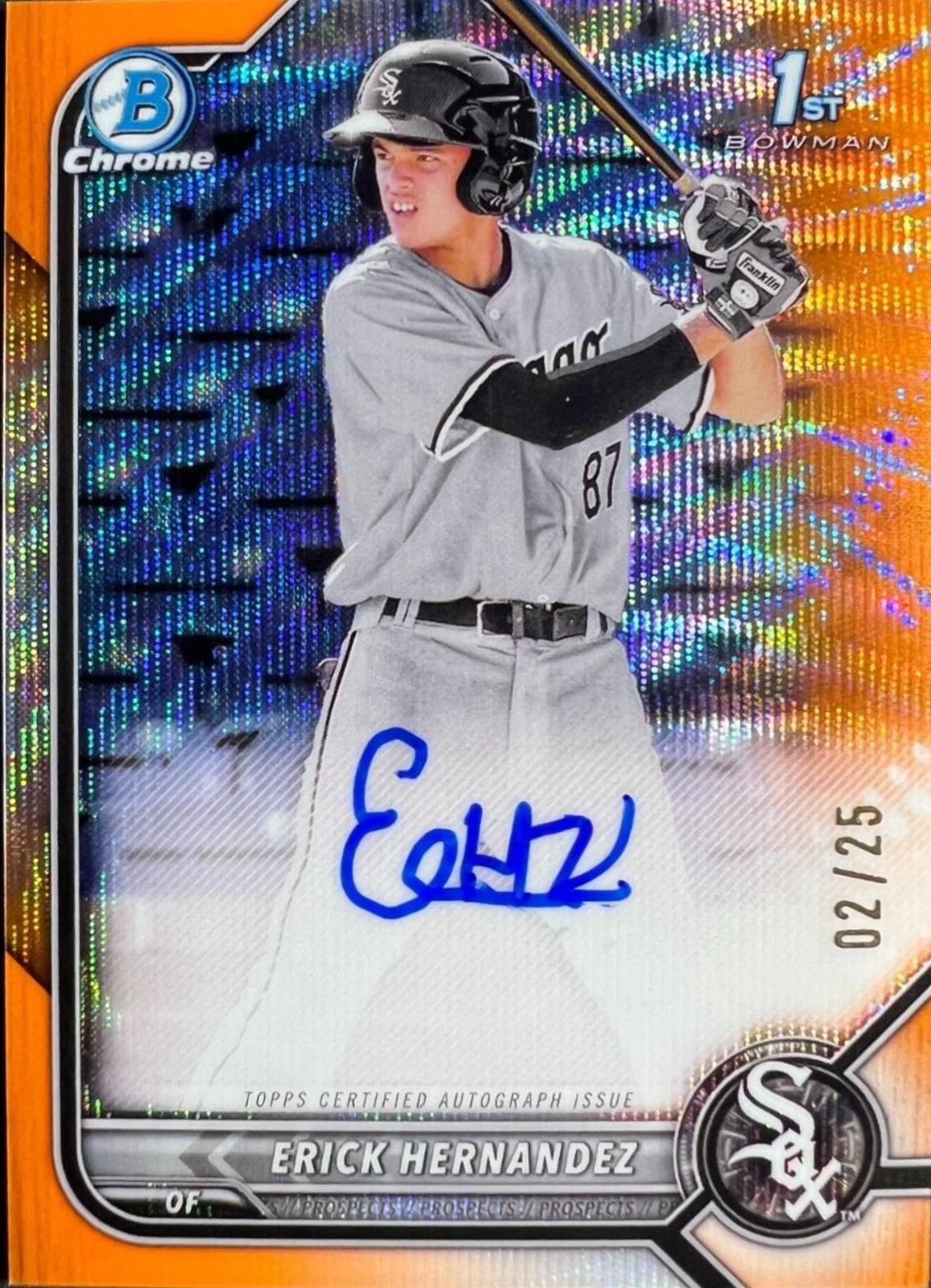 Erick Hernandez [Orange Wave Refractor] #CPA-EH