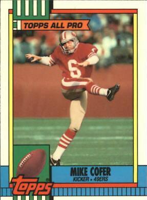 Mike Cofer #22 Football Cards 1990 Topps Tiffany