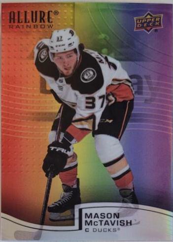 Mason McTavish #R-3 2021 Upper Deck Allure Rainbow Hockey