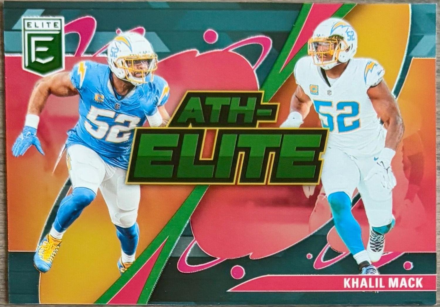 Khalil Mack #12 Football Cards 2024 Panini Donruss Elite Ath-Elite