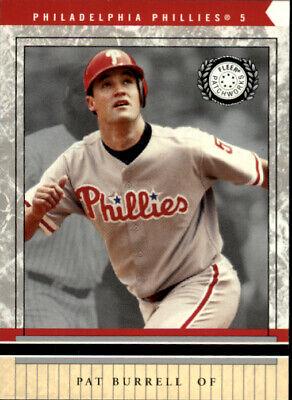 Pat Burrell #5 Baseball Cards 2003 Fleer Patchworks