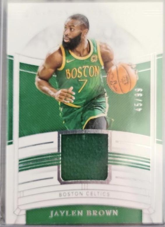 Jaylen Brown #JT-JBR Basketball Cards 2019 Panini National Treasures Jersey Treasures