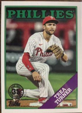 Trea Turner #88US-1 Baseball Cards 2023 Topps Update 1988