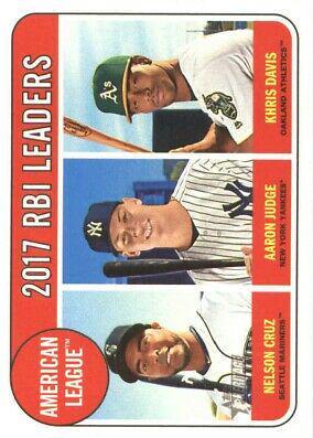 Aaron Judge, Khris Davis, Nelson Cruz #3 Baseball Cards 2018 Topps Heritage