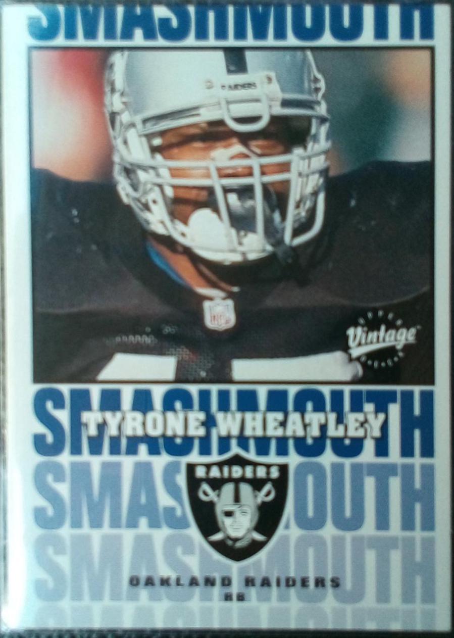 Tyrone Wheatley #S11 Football Cards 2001 Upper Deck Vintage Smashmouth