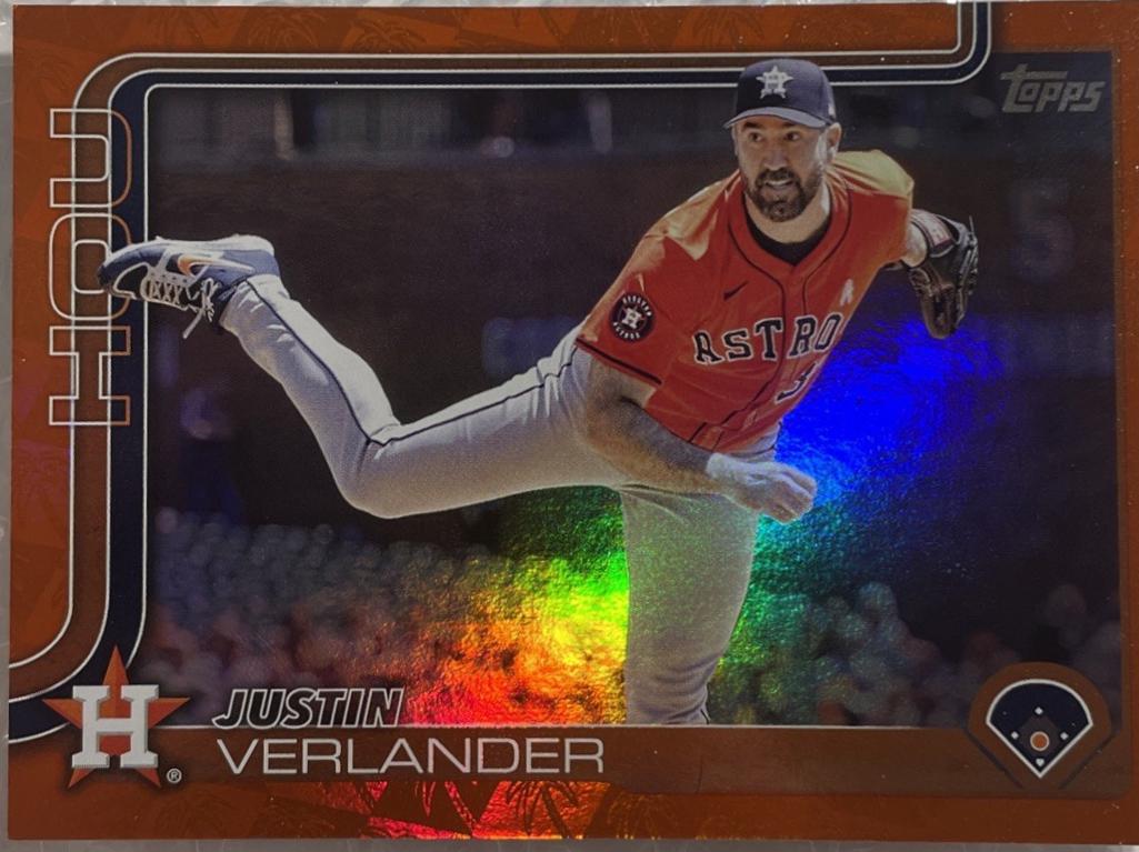 Justin Verlander [Spring Training Orange Foilboard] #118 Prices | 2025 ...
