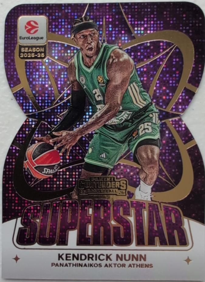 Kendrick Nunn #6 2025 Panini Contenders Euroleague Superstar Die Cut Basketball