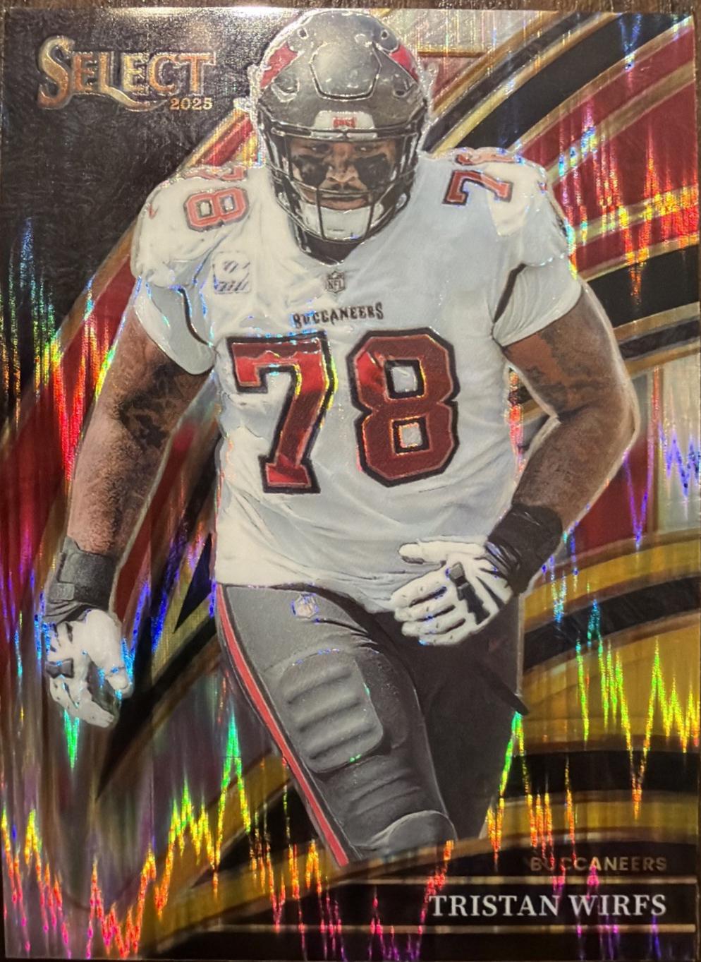 Tristan Wirfs [Black Gold Prizm Shock] #238