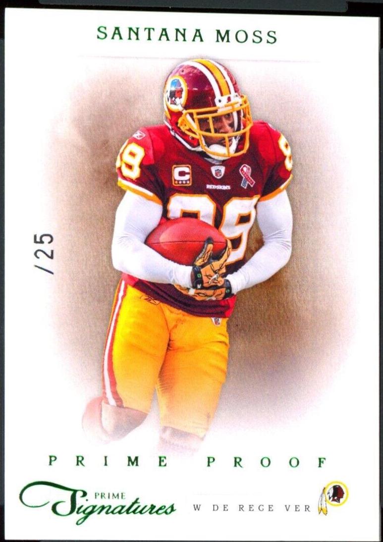 Santana Moss #155 2012 Panini Prime Signatures Football